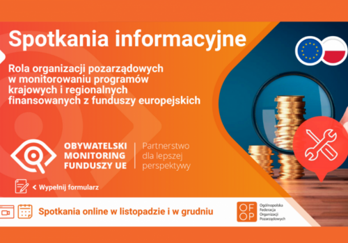 Obywatelski monitoring funduszy europejskich – nie przegap!