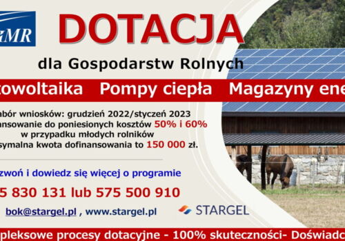 Nabór wniosków w programie „Modernizacja Gospodarstw Rolnych”