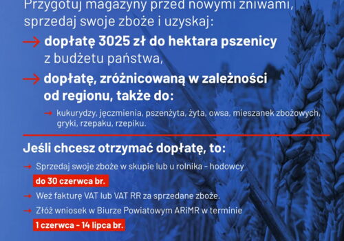 Minister rolnictwa informuje: nowe stawki dopłat dla rolników