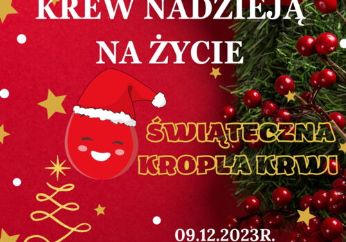 Zostań naszym Mikołajem! Daj najcenniejszy podarek - swoją krew!