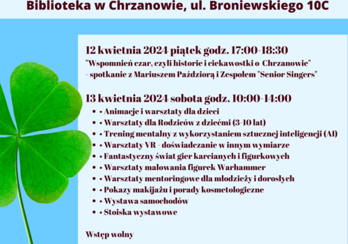 Dzień Dobrych Uczynków „Po Sąsiedzku" 2024 - Good Deeds Day'2024 w chrzanowskiej bibliotece