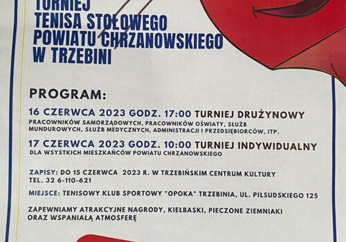 Amatorski Turniej Tenisa Stołowego Powiatu Chrzanowskiego