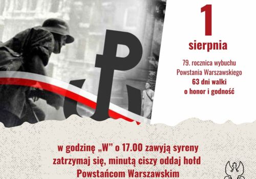 Dziś, 1 sierpnia w 79. rocznicę wybuchu Powstania Warszawskiego o godz. 17 zawyją syreny