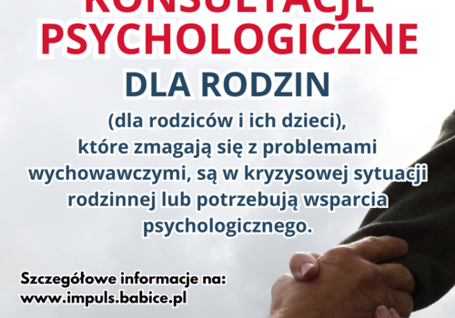 Bezpłatne konsultacje psychologiczne dla rodzin