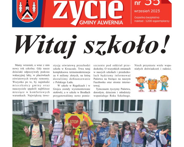 Już jest wrześniowy numer "Życie Gminy Alwernia". Zapraszamy do lektury