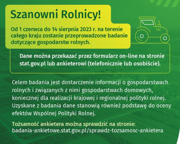 Informacja dla rolników