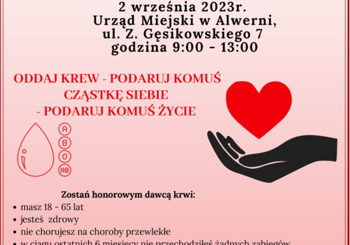 Krew nadzieją na życie! Zostań bohaterem i dołącz do grona krwiodawców