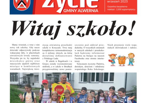 Już jest wrześniowy numer "Życie Gminy Alwernia". Zapraszamy do lektury