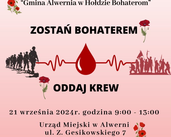 Zostań Bohaterem! Oddaj krew