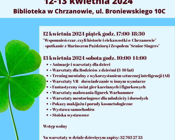 Dzień Dobrych Uczynków „Po Sąsiedzku" 2024 - Good Deeds Day'2024 w chrzanowskiej bibliotece