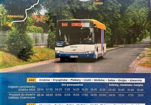 Ruszył transport publiczny z Alwerni do Krakowa