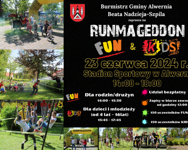 Runmegeddon Kids i Runmageddon Fun w Alwerni